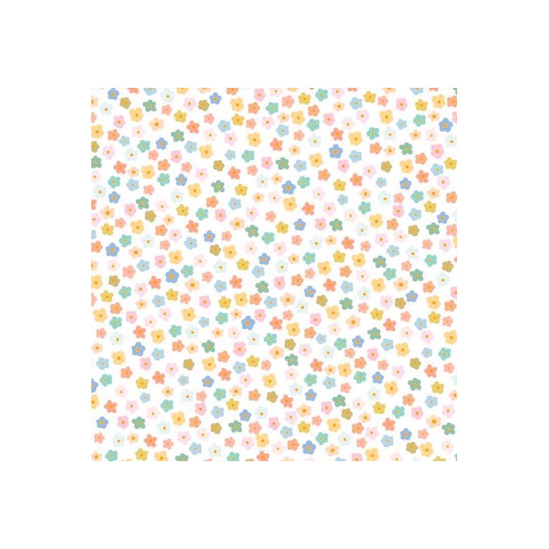 67953 PIQUE ESTAMPADO ARTEMIS (02) 1.50 M. 140 GR/M2. ALGODON 100% BLANCO/MULTI Venta en piezas de 6.00 M