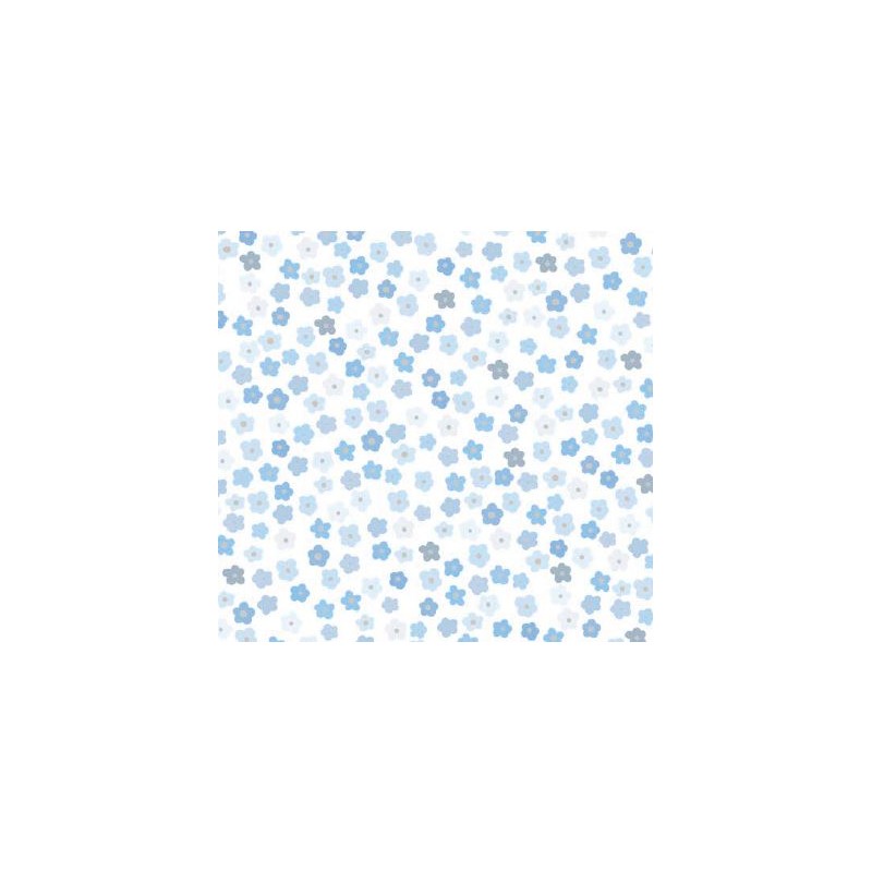 67954 PIQUE ESTAMPADO ARTEMIS (03) 1.50 M. 140 GR/M2. ALGODON 100% BLANCO/CELESTE Venta en piezas de 6.00 M