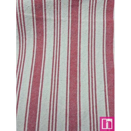 68063 TEJIDO TRAMADO NOREL (24) 150 CM. ALGODON 100% ROJO Venta en piezas de 7.00 M