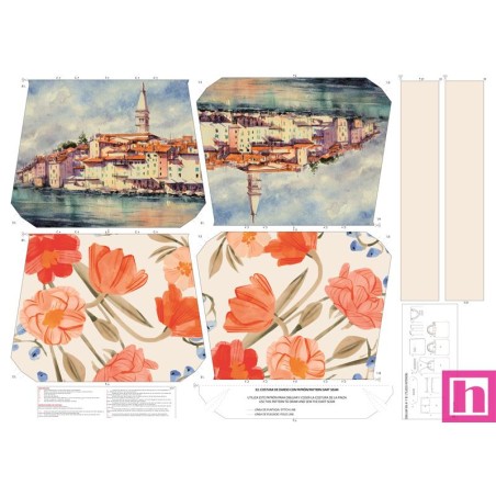 68150 TOTE BAGS PUERTO - REVERSIBLE Y REPELENTE AL AGUA (41) 45X50 CMS. POLIESTER 100% MULTI Venta en piezas de 1.00 U