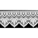 908245-01 PUNTILLA GUIPUR FANTASIA ABDIAS 88 MM. POLIESTER 100% BLANCO Venta en piezas de 9.10 M