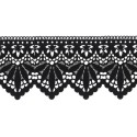 908245-02 PUNTILLA GUIPUR FANTASIA ABDIAS 88 MM. POLIESTER 100% NEGRO Venta en piezas de 9.10 M