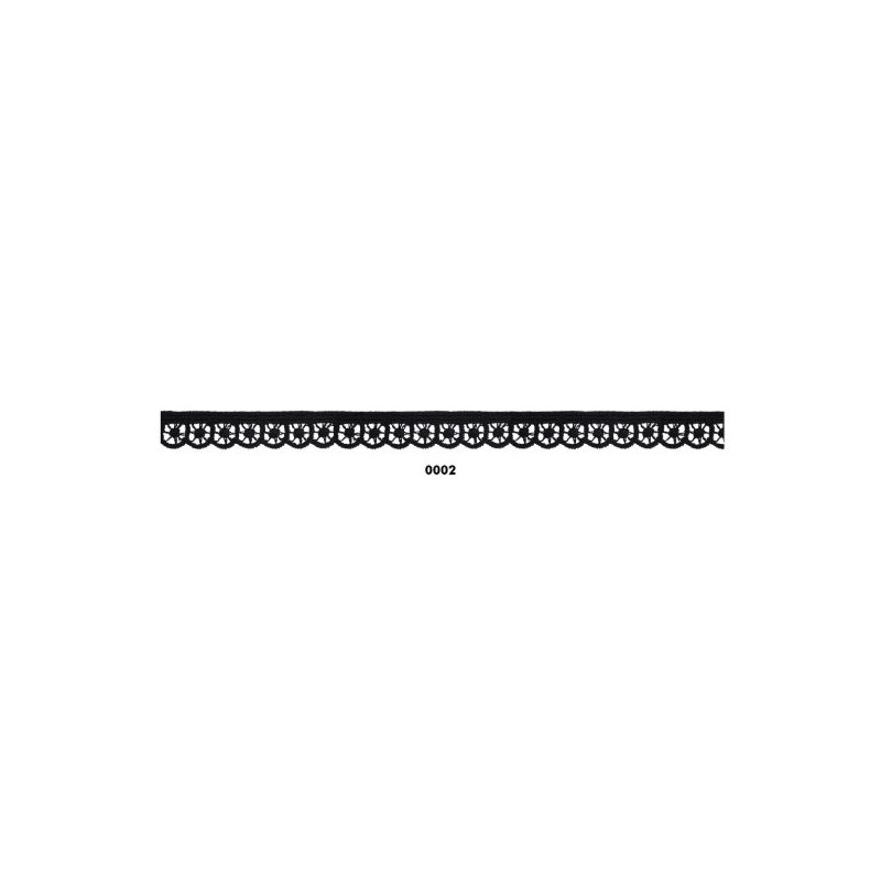 908246-02 REMATE GUIPUR FANTASIA LIORA 10 MM. POLIESTER 100% NEGRO Venta en piezas de 18.20 M