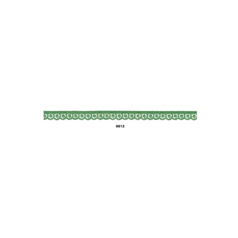 908246-13 REMATE GUIPUR FANTASIA LIORA 10 MM. POLIESTER 100% VERDE Venta en piezas de 18.20 M