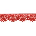 908248-09 PUNTILLA GUIPUR FANTASIA DEVA 42 MM. POLIESTER 100% ROJO Venta en piezas de 9.10 M