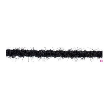 9349-9292 GALON FANTASIA 10 MM ILONA ACRILICO 50%-POLIAMIDA 30%-POL.METALIZADO 20% NEGRO Venta en piezas de 12.50 M