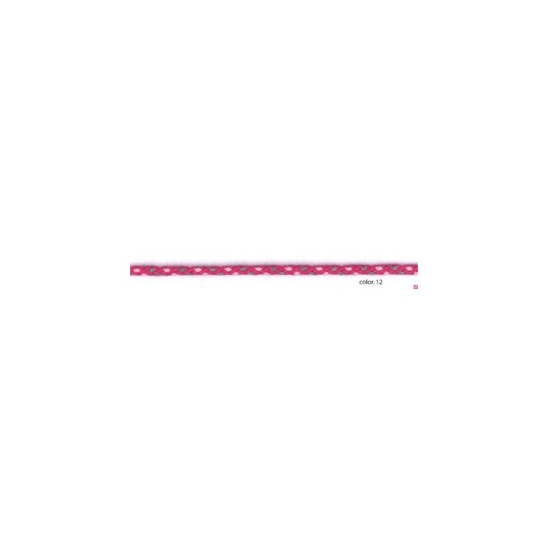 9596-12 CORDON FANTASIA LIMUN 5 MM. ALGODON 80%-POLIESTER 20% FUCSIA/ROSA Venta en piezas de 25.00 M