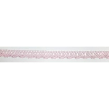9616-036 PUNTILLA BOLILLO NYX 12 MM. POLIESTER 100% ROSA Venta en piezas de 25.00 M