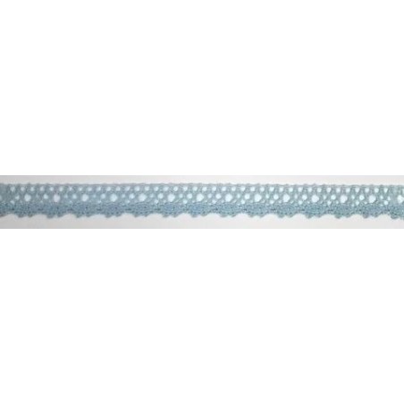 9616-071 PUNTILLA BOLILLO NYX 12 MM. POLIESTER 100% CELESTE Venta en piezas de 25.00 M