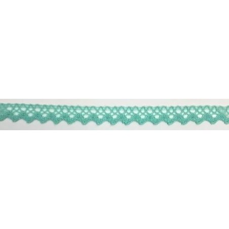 9625-031 PUNTILLA BOLILLO XAMIRA 15 MM. POLIESTER 100% MENTA Venta en piezas de 25.00 M