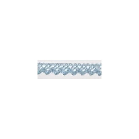 9625-071 PUNTILLA BOLILLO XAMIRA 15 MM. POLIESTER 100% CELESTE Venta en piezas de 25.00 M
