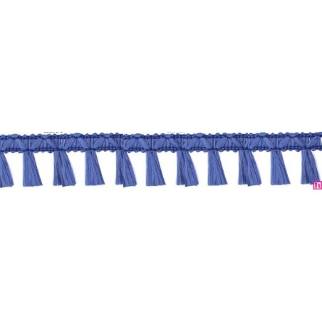 9670-130 FLECO FANTASIA JOHARI 40 MM. VISCOSA 90%-ACRILICO 10% AZUL Venta en piezas de 12.50 M