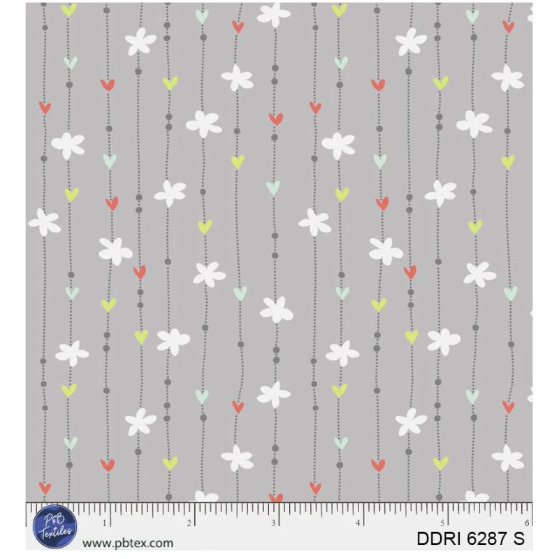 P121-DDRI6287S PATCH. AMERICANO DREAM DRIFTERS (09) 110 CM. ALGODON 100% GRIS Venta en piezas de 7.00 M