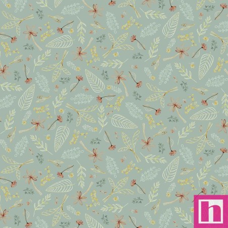 P121-MMEN6119T PATCH. AMERICANO MINI MENAGERIE (12) 110 CM. ALGODON 100% MENTA Venta en piezas de 7.00 M