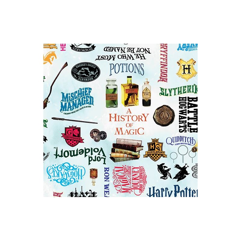 P133-15214-05 PATCH. AMERICANO HARRY POTTER (02) 110 CM. ALGODON 100% CIELO Venta en piezas de 6.80 M
