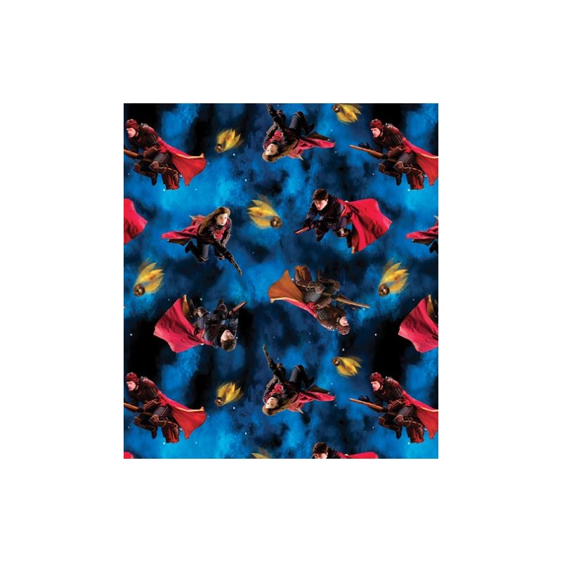 P133-15218-55 PATCH. AMERICANO HARRY POTTER (05) 110 CM. ALGODON 100% AZUL Venta en piezas de 6.80 M