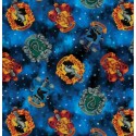 P133-15223-55 PATCH. AMERICANO HARRY POTTER (11) 110 CM. ALGODON 100% AZUL Venta en piezas de 6.80 M