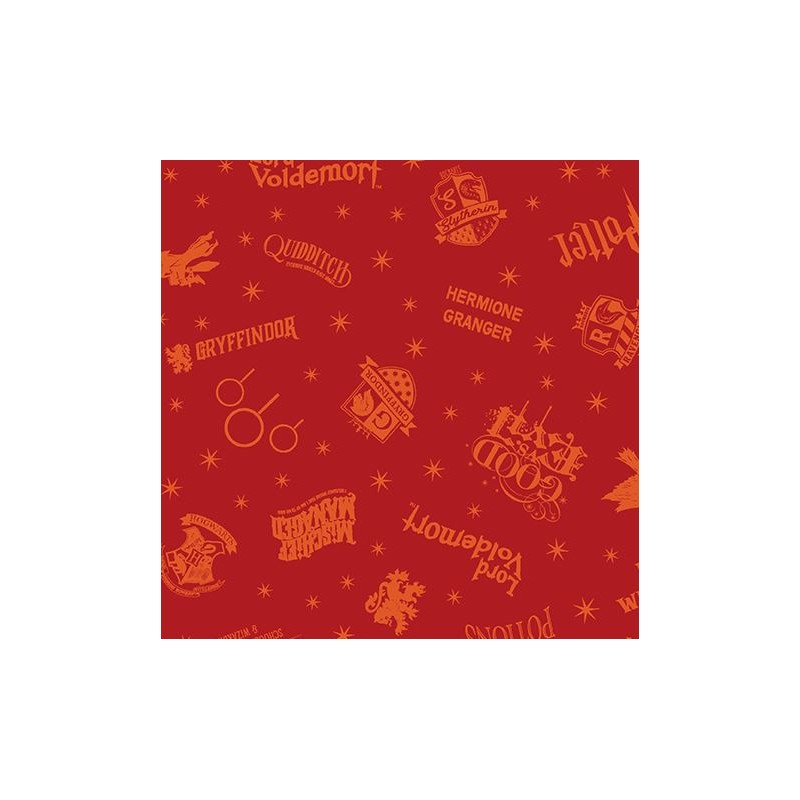 P133-15224-10 PATCH. AMERICANO HARRY POTTER 2ND ED. (10) 110 CM. ALGODON 100% ROJO Venta en piezas de 6.80 M