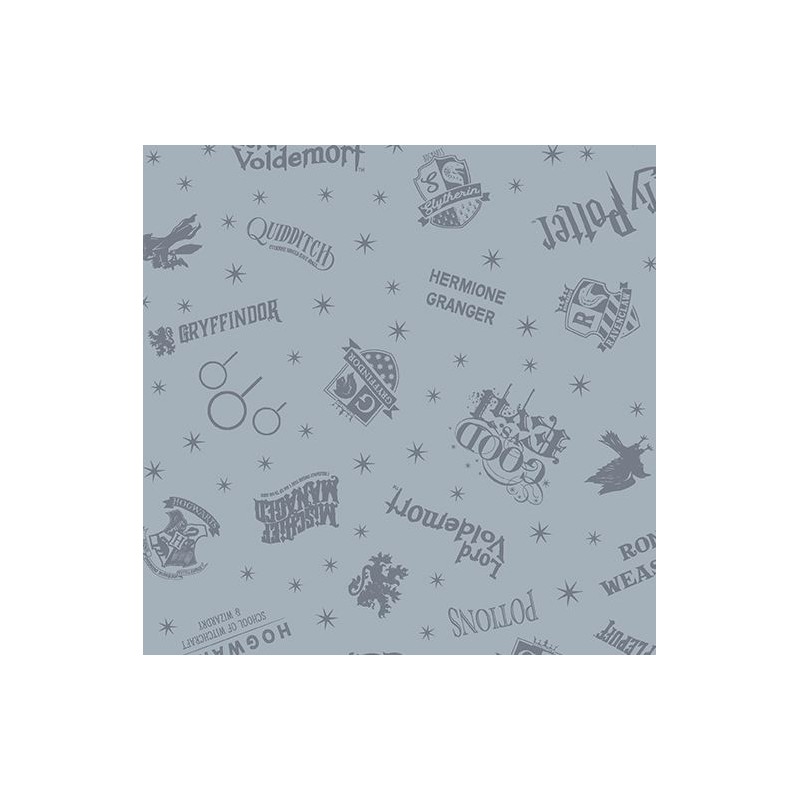 P133-15224-11 PATCH. AMERICANO HARRY POTTER 2ND ED. (06) 110 CM. ALGODON 100% GRIS Venta en piezas de 6.80 M