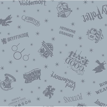 P133-15224-11 PATCH. AMERICANO HARRY POTTER 2ND ED. (06) 110 CM. ALGODON 100% GRIS Venta en piezas de 6.80 M