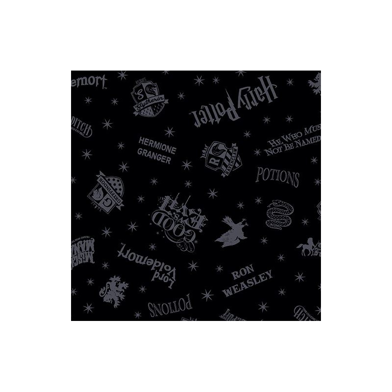 P133-15224-12 PATCH. AMERICANO HARRY POTTER (08) 110 CM. ALGODON 100% NEGRO Venta en piezas de 6.80 M