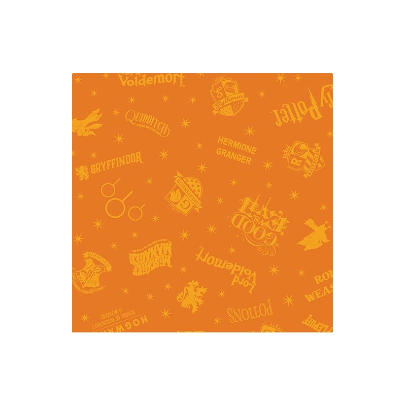 P133-15224-33 PATCH. AMERICANO HARRY POTTER 2ND ED. (08) 110 CM. ALGODON 100% MANDARINA Venta en piezas de 6.80 M