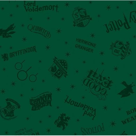 P133-15224-45 PATCH. AMERICANO HARRY POTTER 2ND ED. (11) 110 CM. ALGODON 100% VERDE Venta en piezas de 6.80 M