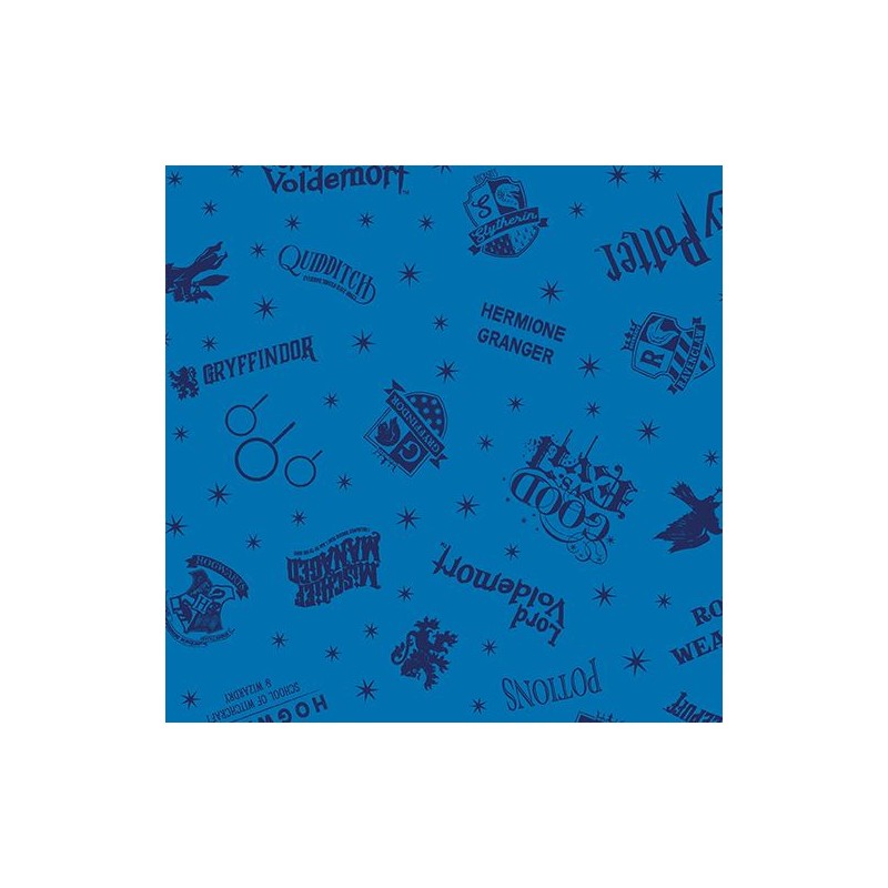P133-15224-50 PATCH. AMERICANO HARRY POTTER 2ND ED. (14) 110 CM. ALGODON 100% AZUL Venta en piezas de 6.80 M