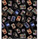 P133-15264-12 PATCH. AMERICANO HARRY POTTER 2ND ED. (07) 110 CM. ALGODON 100% NEGRO Venta en piezas de 6.80 M