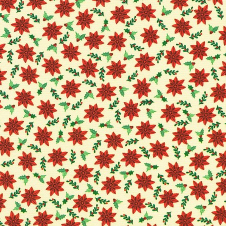 P135-SRKD-23907-84 PATCH. AMERICANO TINY TIDINGS (03) 110 CM. ALGODON 100% CREMA Venta en piezas de 7.00 M