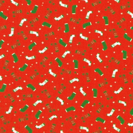 P135-SRKD-23908-105 PATCH. AMERICANO TINY TIDINGS (11) 110 CM. ALGODON 100% ROJO Venta en piezas de 7.00 M