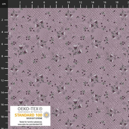 P137-4504-250 PATCH.AMERICANO WOODLAND TALE (11) 110 CM. ALGODON 100% PURPURA Venta en piezas de 6.00 M