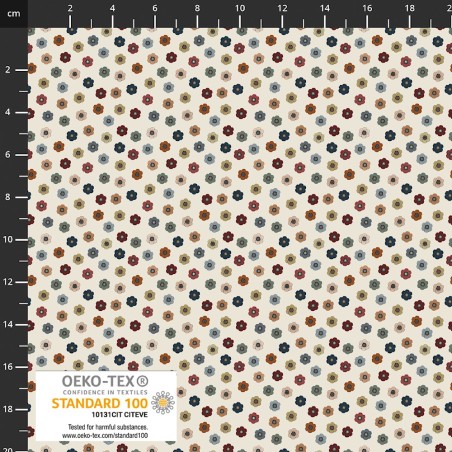 P137-4504-284 PATCH.AMERICANO STRAWBERRY MISCHIEF (06) 110 CM. ALGODON 100% HIELO Venta en piezas de 6.00 M