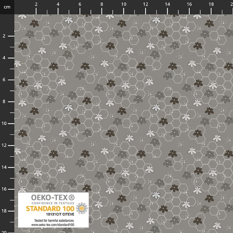 P137-4514-554 PATCH.AMERICANO THE SWEETEST EMBRACE (32) 110 CM. ALGODON 100% GRIS Venta en piezas de 6.00 M