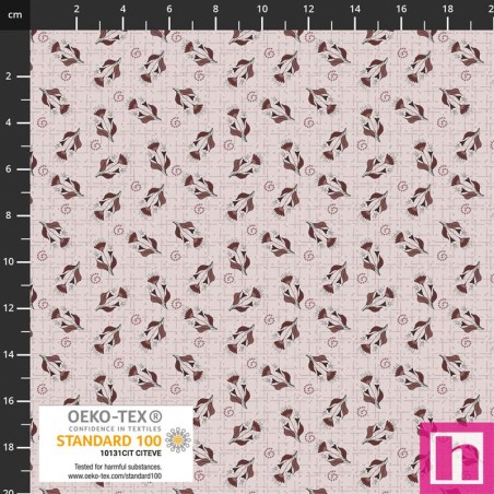 P137-4514-575 PATCH.AMERICANO WILD MEADOW (16) 110 CM. ALGODON 100% ROSA Venta en piezas de 6.00 M