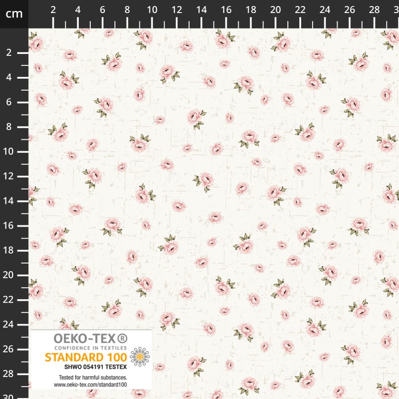 P137-4550-529 PATCH.AMERICANO HOLLIE-ROSE (07) 110 CM. ALGODON 100% CREMA Venta en piezas de 6.00 M