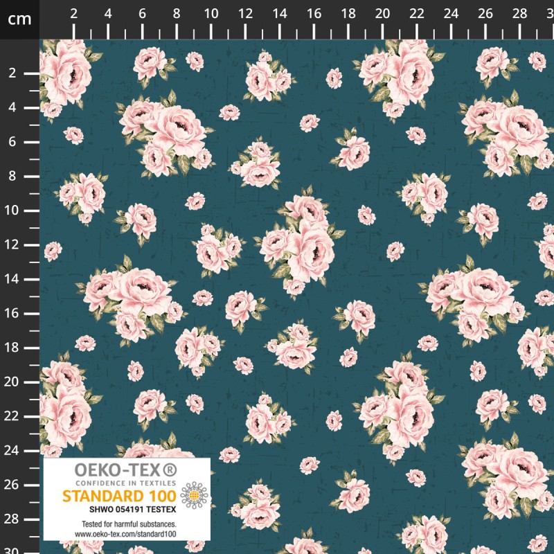 P137-4550-532 PATCH.AMERICANO HOLLIE-ROSE (06) 110 CM. ALGODON 100% PETROLEO Venta en piezas de 6.00 M