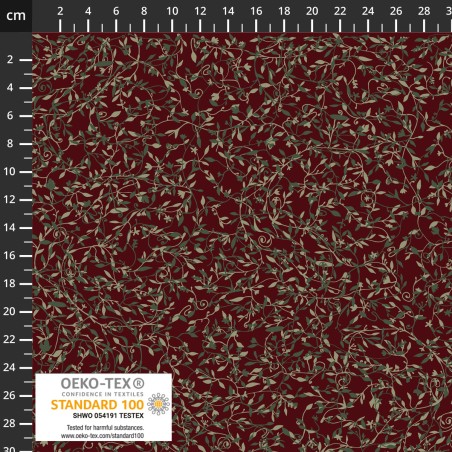 P137-4550-549 PATCH.AMERICANO TAYLOR-ROSE (06) 110 CM. ALGODON 100% GRANATE Venta en piezas de 6.00 M