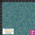P137-4592-020 PATCH.AMERICANO CHRISTMAS STARS (17) 110 CM. ALGODON 100% AZUL/DORADO Venta en piezas de 6.00 M