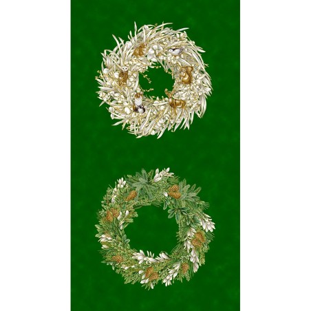 P137-SRKM-23698-274 PATCH. AMERICANO HOLIDAY FLOURISH - FOREST GLEN (23) PANEL 60X110 CM. ALGODON 100% PINO/DOR METALL Venta en