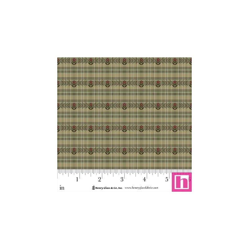 P140-3509-66 PATCH. AMERICANO SIMPLY CHARMING (12) 110 CM. ALGODON 100% VERDE Venta en piezas de 7.00 M