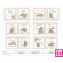 P140-8527P-34 PATCH. AMERICANO SLEEPY TEDDY (05) PANEL 90X110 CM. ALGODON 100% BLANCO/CREMA Venta en piezas de 7.00 M
