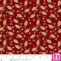P140-980-88 PATCH. AMERICANO BAUBLES AND BALSAM (15) 110 CM. ALGODON 100% ROJO Venta en piezas de 7.00 M