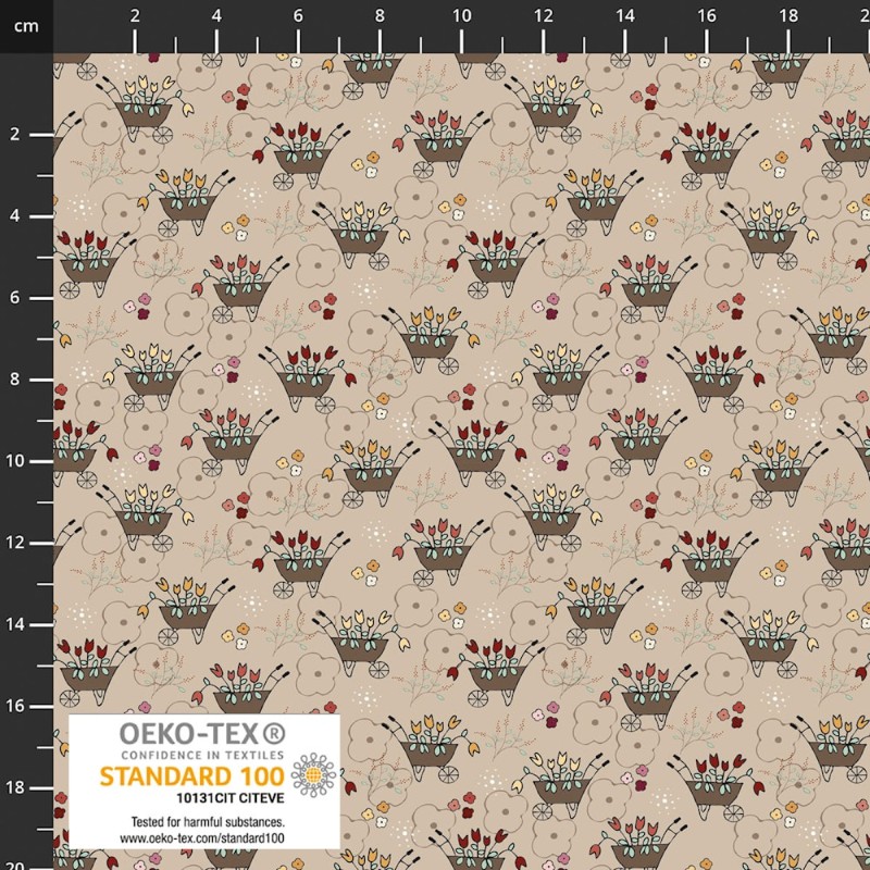 P37-4504-179 PATCH.AMERICANO CASA AND COSY (15) 110 CM. ALGODON 100% GRIS Venta en piezas de 6.00 M