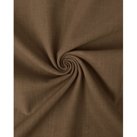 P69-6080-1658 SEMIHILO RAMIA (06) 1.35 M. 240 GR/M2. ALGODON 70%-LINO 30% CHOCOLATE Venta en piezas de 12.00 M