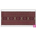 606033-50-05 CINTA JACQUARD CLEO 50 MM. POLIESTER 100% GRANATE/DORADO Venta en piezas de 10.00 M