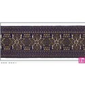 606034-30-06 CINTA JACQUARD ALTEA 30 MM. POLIESTER 100% MARINO/DORADO Venta en piezas de 10.00 M