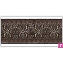 606034-50-04 CINTA JACQUARD ALTEA 50 MM. POLIESTER 100% MARRON/DORADO Venta en piezas de 10.00 M