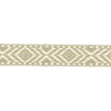 64307 CINTA JACQUARD 40 MM EBER ACRILICO 50%-ALGODON 45%-PA. 5% BEIG Venta en piezas de 25.00 M
