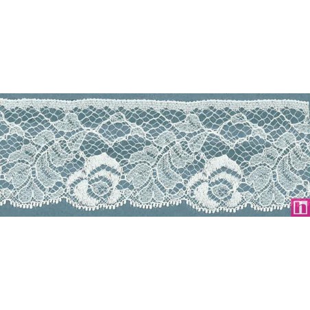 64328 PUNTILLA NYLON CIRO 50 MM. POLIAMIDA 100% MARFIL Venta en piezas de 20.00 M